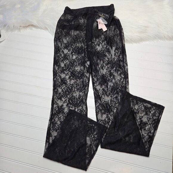 Victoria's Secret VS Archives Black Lace Pants NWT MSRP $129.95 Women's Size XS - Picture 1 of 12